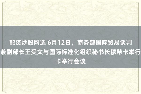 配资炒股网选 6月12日，商务部国际贸易谈判代表兼副部长王受文与国际标准化组织秘书长穆希卡举行会谈